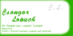 csongor lopuch business card